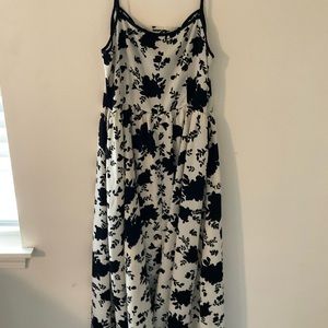 Shein Dazy lateran sleeve and floral print Cami dress size XL